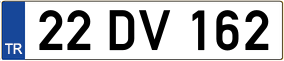 Trailer License Plate